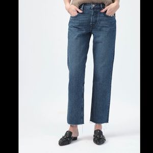 NWOT GRLFRIEND Tatum Cropped Straight Leg Jeans in Always Now